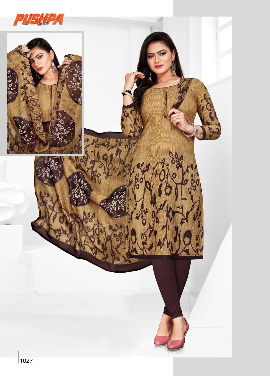 Amit Pushpa 2 Synthethic Casual Daily Wear Cotton Printed Dress Material